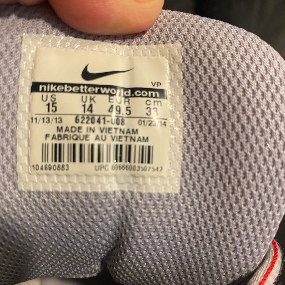 Nike air max equalizer II men’s basketball shoes size 15 red white and gray - Picture 5 of 12